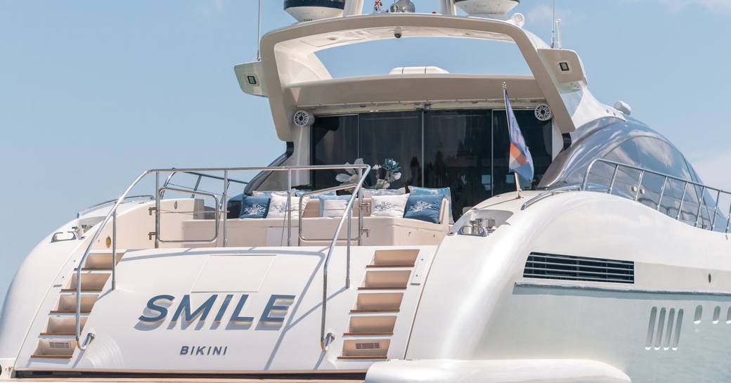 Charter yacht SMILE aft deck