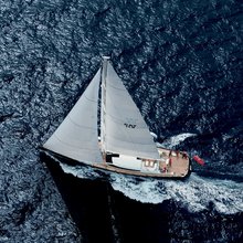 Yam 2 Yacht Running Shot - Aerial