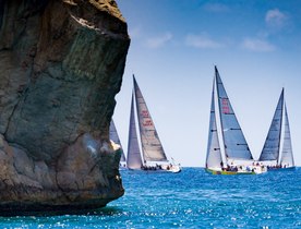 Sailing yachts prepare for Les Voiles de Saint Barth 2018
