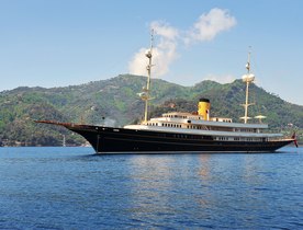 Iconic 90m luxury yacht NERO: freshly refitted and ready for charter