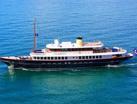 Bahamas charter availability this winter for classic 49m motor yacht CLARITY