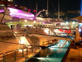 Yachts at Monaco Grand Prix 2013