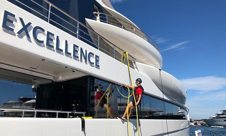 Live photos: Final preparations for 2019 Monaco Yacht Show