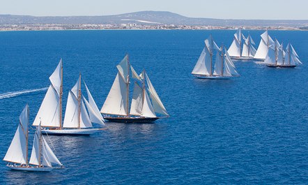 Racing Gets Underway at the Superyacht Cup Palma 