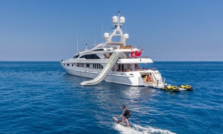M/Y AIR Shows Off New Look After Major Refit