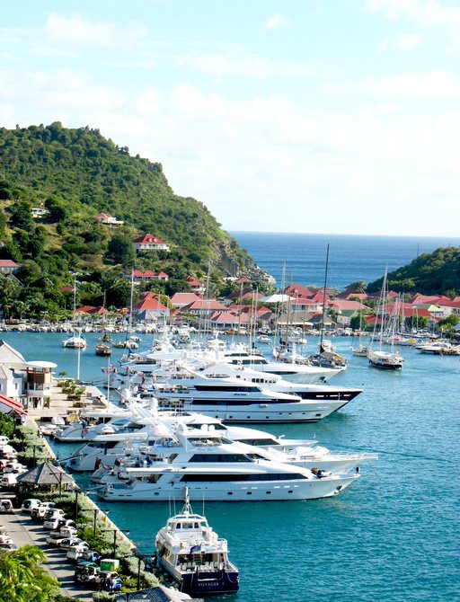 Port de Gustavia in St Barts, Caribbean